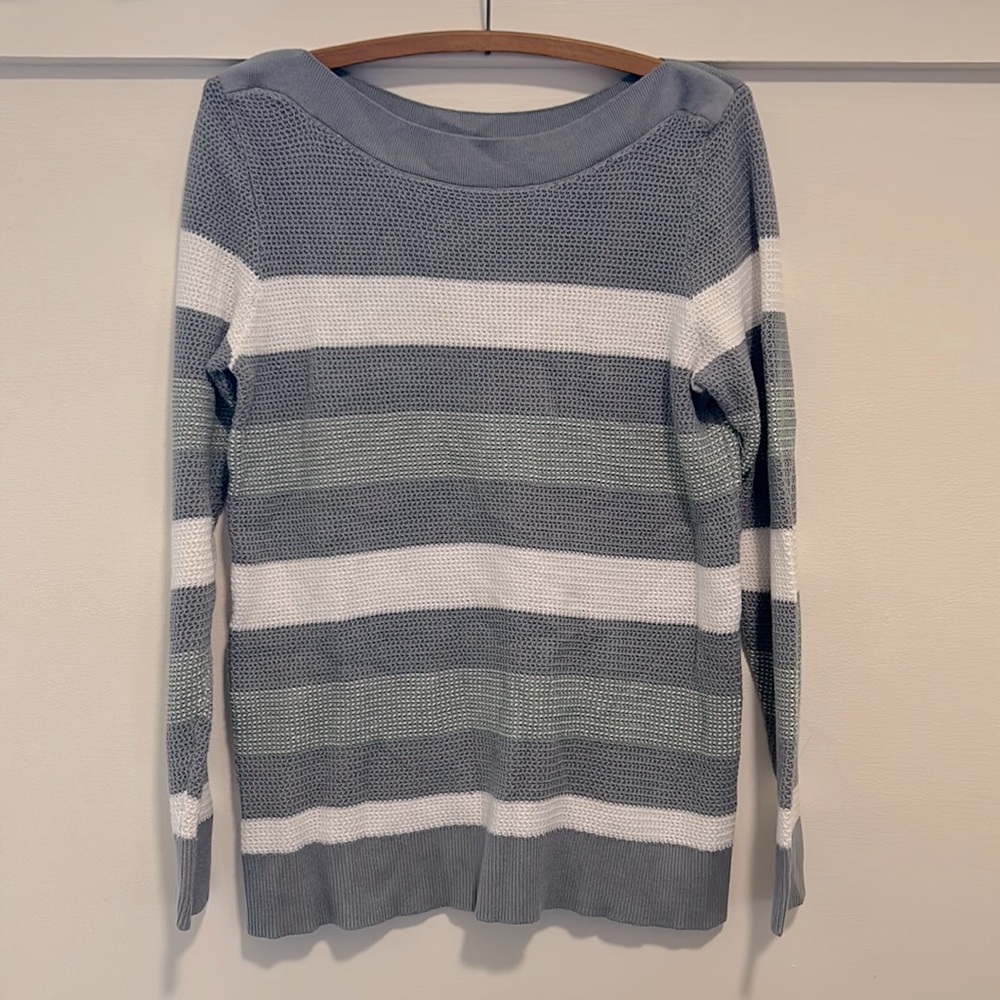 Boatneck stripe sweater-gently worn!